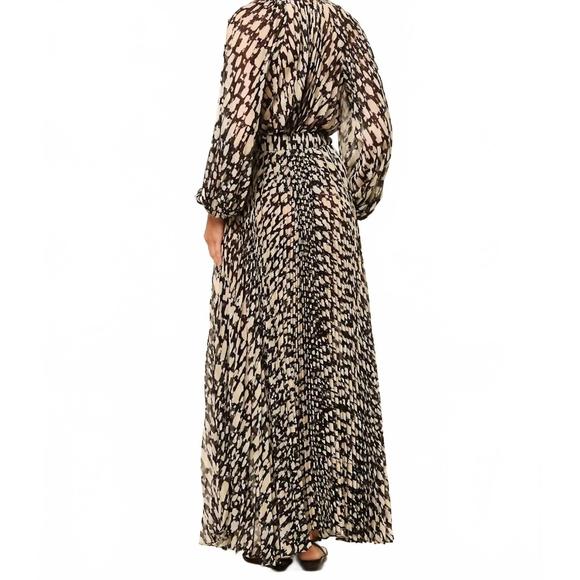 NEW MISA LOS ANGELES ilona skirt in abstract geo chiffon - Picture 3 of 4